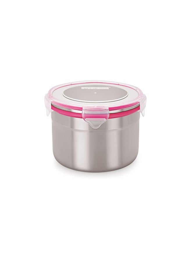 STEELLOCK Stainless Steel Airtight Container with Lid | Leakproof, BPA-Free, Durable Kitchen Storage | Multipurpose Food Storage Containers for Kitchen | SL-1602-set of 2, 3000ml each, Pink - Image 5